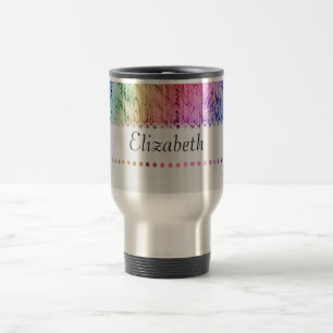 Mug De Voyage Monogramme à la mode unique d'aquarelle