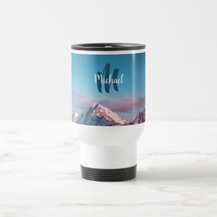 Mug De Voyage Monogramme de ciel magique montagne Storžič Slovén