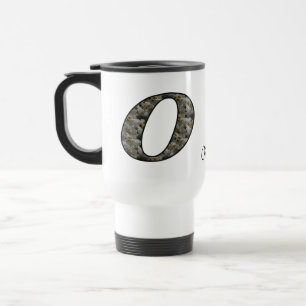 Mug De Voyage Monogramme Initiale O Fleur d'Hortensia Personnali