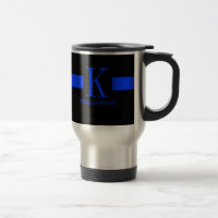 Monogramme mince de coutume de Blue Line