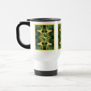 Mug De Voyage Monogramme personnalisé initial nom Art de lys sau