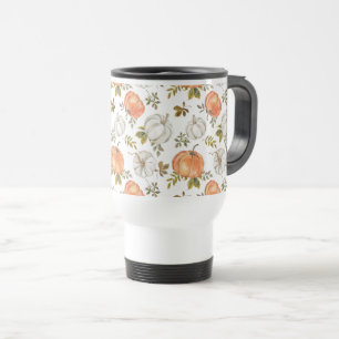 Mug De Voyage Motif Citrouille d'aquarelle d'automne