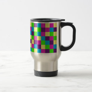 Mug De Voyage Motif de carrés