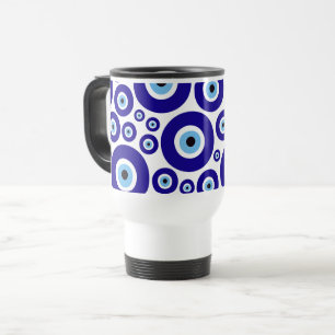 Mug De Voyage Motif de l'œil mauvais, Œil grec, Œil turc, Nazar