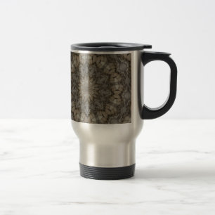 Mug De Voyage Motif de mandala aux tons naturels de la Terre
