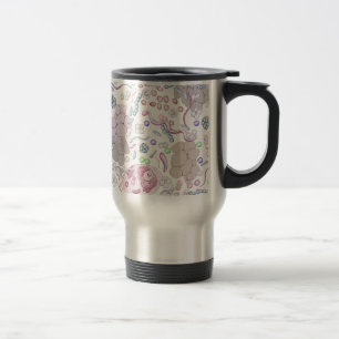 Mug De Voyage Motif de microbiologie