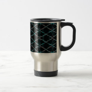 Mug De Voyage Motif diamant texturé bleu