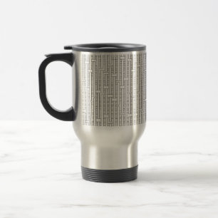 Mug De Voyage Motif géométrique Bauhaus moderne