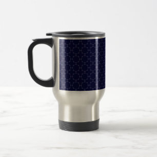 Mug De Voyage Motif géométrique islamique bleu foncé