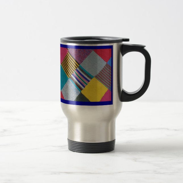 Mug De Voyage Motif tricoté confortable coloré de laine (Droit)