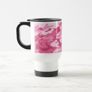 Mug De Voyage Motif urbain rose de Camoflage