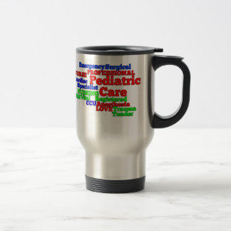 MUG DE VOYAGE MOTS INFIRMIERS DES SOINS PÉDIATRIQUES SCRAMBLE