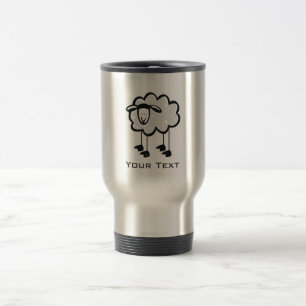 Mug De Voyage Moutons ; métal-regard