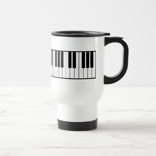 Mug De Voyage Musique de voyage pour clavier de piano (Droite)