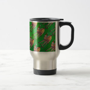 Mug De Voyage Noël De Camel Sur Vert