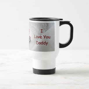 Mug De Voyage Noël de papa - je t'aime pingouin