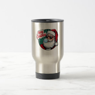 Mug De Voyage Noël du Cool Vintage rétro Père Noël