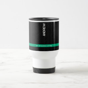 Mug De Voyage Noir moderne personnalisé