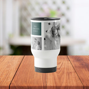 Mug De Voyage Nom de famille personnalisé Collage Cadeau photo
