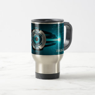 Mug De Voyage Nom personnalisé Cyber Circuit Eye
