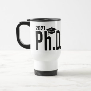 Mug De Voyage Nom personnalisé et doctorat de l'année