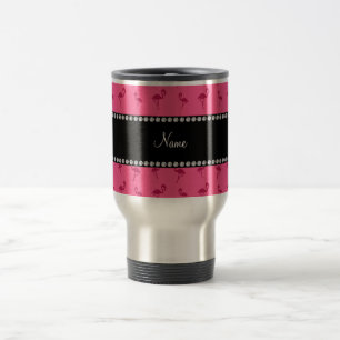 Mug De Voyage Nom personnalisé flamants roses
