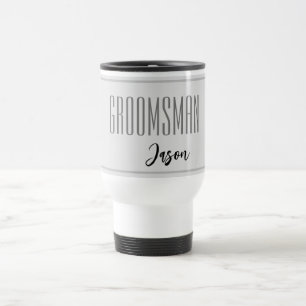 Mug De Voyage Nom personnalisé Groomsman Travel Musique