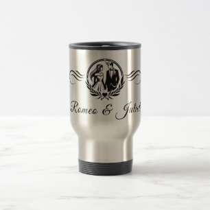 Mug De Voyage Nom personnalisé Mariage Symbole d'amour Voyage Mu