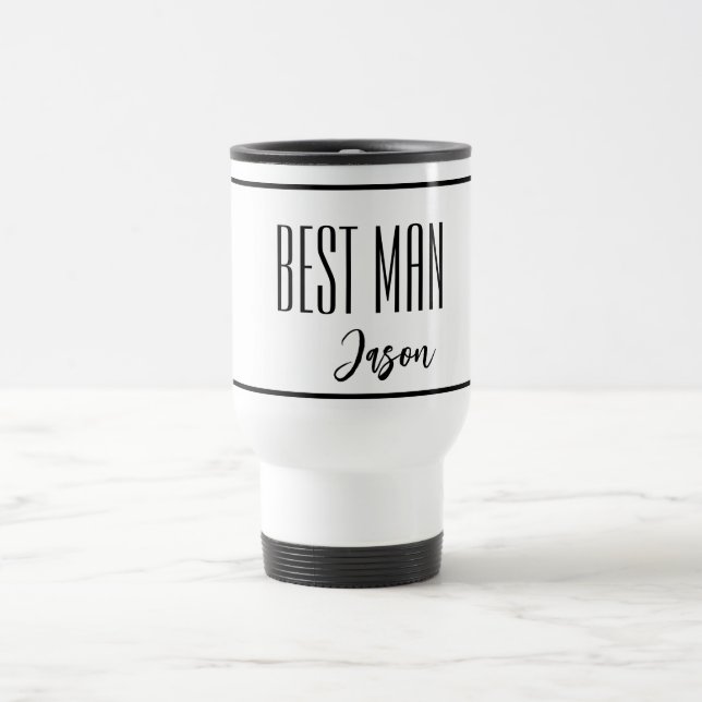 Mug De Voyage Nom personnalisé Meilleur homme Voyage Musique (Centre)