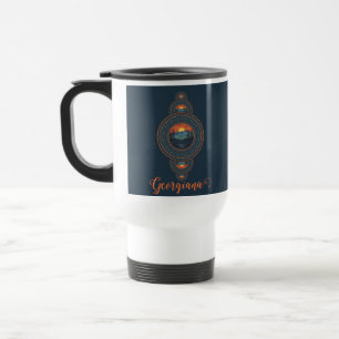 Mug De Voyage Nom personnalisé Vintage Wilderness Ornamental Man