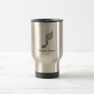 Mug De Voyage Note balayée de musique de Métal-regard
