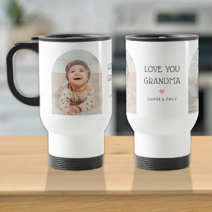 Mug De Voyage Nous t'aimons Grand-mère Nana 2 Photo Arch & Name