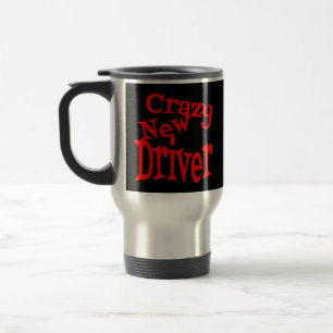 Mug De Voyage Nouveau pilote fou en rouge