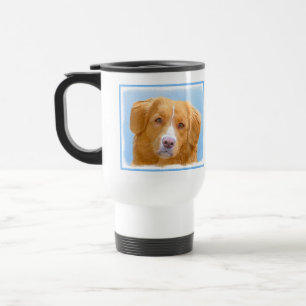 Mug De Voyage Nouvelle-Écosse Peinture de chien pour l'essayeur