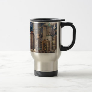 Mug De Voyage Nouvelle ligne d'horizon de York et rivière Hudson