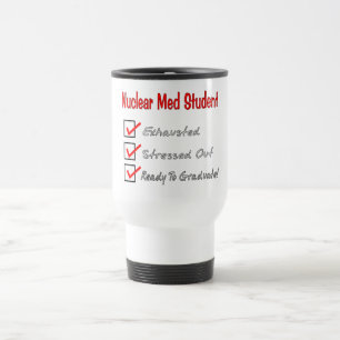 Mug De Voyage Nucléaire Med Student "Prêt À Diplômer !"