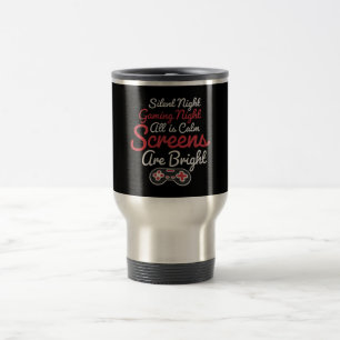 Mug De Voyage Nuit silencieuse de jeu, écrans lumineux tout calm