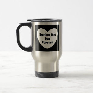 Mug De Voyage Numéro Un Papa Noir et Blanc Voyage de coeur moder