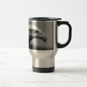 Mug De Voyage Oeil d'aigle noir et blanc