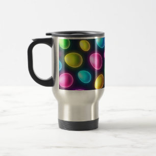 Mug De Voyage Oeuf de Pâques/printemps de couleur vive/néon