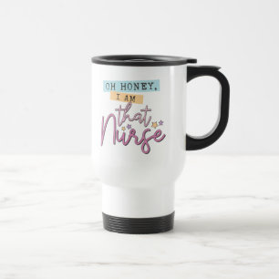 Mug De Voyage Oh mon chéri, je suis cette infirmière - Retro Sty
