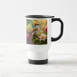 Mug De Voyage Oiseau Fantastique Méliphage à Crête Dorée