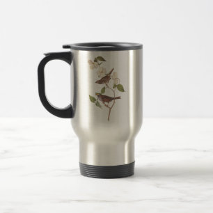 Mug De Voyage Oiseaux Audubons à Bruant à Throses Blanches avec 