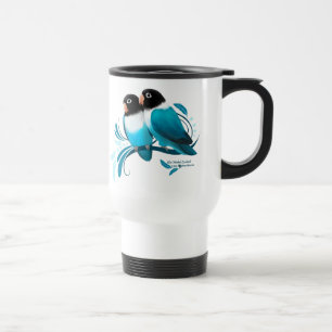 Mug De Voyage Oiseaux bleus masqués