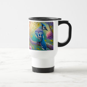 Mug De Voyage Oiseaux Fantastiques Geai Bleu