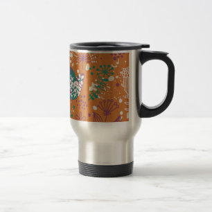 Mug De Voyage Oiseaux floraux lunaires