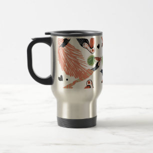 Mug De Voyage Oiseaux toucans Art tropical verdure estivale