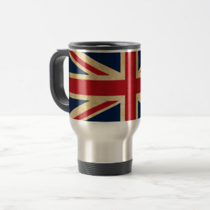 Mug De Voyage Old Vintage Grunge Royaume-Uni Drapeau Union Jack