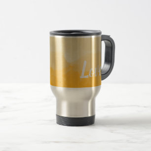 Mug De Voyage Ombre safran et soleil jaune amour dégradé
