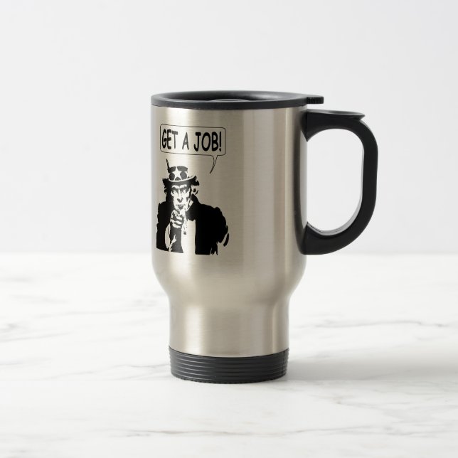 Mug De Voyage Oncle Sam Obtient Un Emploi (Droit)